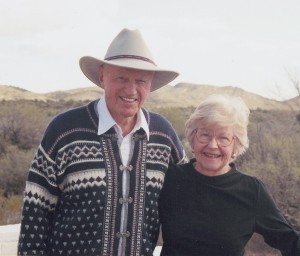 Harry and Virginia Combs at their home in Wickenburg, Ariz.