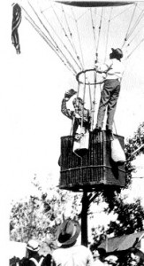 Balloonist Ivy Baldwin in flight (1909)
