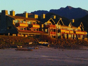 The exterior of the Ocean Lodge.