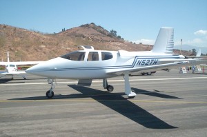 This high-performance 4-passenger Cirrus VK-30 single-engine pusher took Tom Hastings nine years to build. It first flew in 1999, and has since flown over 500 hours.