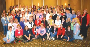 The Whirly-Girls who were present during the Hovering on April 29 took the opportunity to pose for a keepsake anniversary shot.