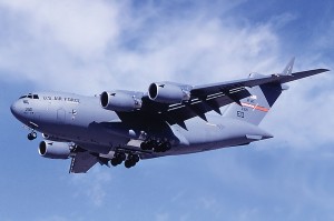 The C-17 demonstrated its capabilities.