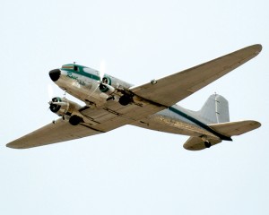 John Pappas piloted “Rose,” the third DC-3 in the flight.