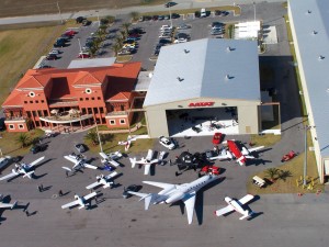 A helicopter view of Falcon Trust Air.
