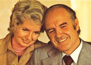 Eleanor McGovern, pictured with Senator McGovern, independently campaigned for her husband, and transformed the way the public views the spouses of candidates.