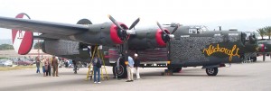 The Collings Foundation’s B-24J Liberator sports a new paint job. Witchcraft was formerly All-American and A Dragon and His Tail.