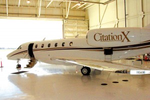 The newest addition to Mountain Aviation’s charter fleet is this handsomely outfitted Citation X owned by Precision Jet Management.