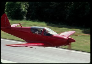 The Fury’s 200+ mph speed is evident during this low pass.