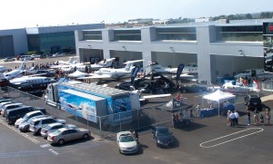 A variety of aircraft filled the hangers and ramp space at Premier Jet.