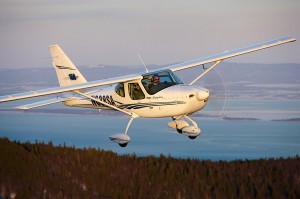 The Symphony aircraft Pacific AeroSport markets feature easy handling, glass-cockpit avionics and an emergency parachute system.