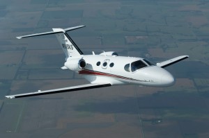 The six-place Citation Mustang has a top speed of nearly 400 miles per hour, a range of 1,150 nautical miles and a service ceiling of 41,000 feet.