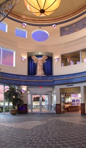 Copies of the Winged Victory of Samothrace oversee Avitat Boca Raton’s entryway.