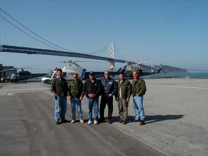 The flight crew from Ang Lee’s “The Hulk” includes L to R: Craig Hosking, Bruce Benson, Jack Scanlon, Rick Shuster and Dan Rudert.