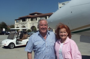 Robert and Margie Petersen were on hand to greet guests at Airport Journal's Business Aircraft & Jet Preview hosted by Petersen Aviation at Van Nuys Airport.