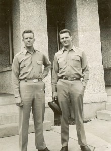During World War II, both Dean (left) and Keith Baird served in the Army Air Corps. Both flew “The Hump” between India and China. Keith was killed in a plane crash in 1973 in Niles, Mich., where he was airport manager.