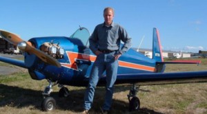 Michael Payne, Port Townsend Aero Museum director of restoration, is a regular commuter from Sequim Valley Airport. He flies his 1950 Mooney Mite the 20 miles to work.