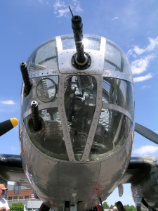 A close up of the B-25, Martha Jean, shows why this bomber was much feared.