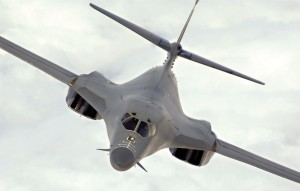 The B-1 Lancer bomber is a multi-role, long-range bomber, capable of flying intercontinental missions without refueling and penetrating present and predicted sophisticated enemy defenses.