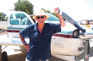 Leon Kaplan broadcast his “Motorman” show from the event. Kaplan, who was celebrating his 66th birthday, has been a pilot since 1968. This Beechcraft A36 Bonanza is the latest of several airplanes he’s owned.