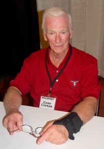 Capt. Gene Cernan was the second American to walk in space. His third flight, on Apollo 17, earned his place in history as the “last man on the moon.”
