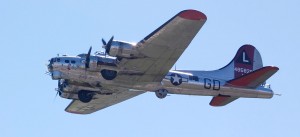 Yankee Lady, a B-17 Flying Fortress, was a long-range heavy bomber built too late to enter combat. It’s a perennial favorite at air shows.