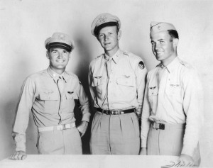 L to R: Flying Tigers Charlie Bond, Tex Hill and Ed Rector, received the British Flying Cross for gallantry in Burma from Lord Halifax, in Washington, D.C., in 1943.