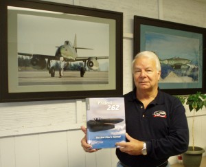 “Project 262, The Test Pilot’s Journal” is Wolf Czaia’s newly published coverage of his Me 262 Project flight experiences at Paine Field. The book includes more than 150 color photos and a DVD of test flight videos narrated by the author.