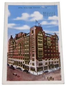 A 1939 postcard shows Paducah’s Irvin Cobb Hotel during its heyday.