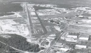This view shows the 7,300-foot Runway 14-32 at Monmouth Executive Airport.