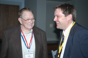 Aviation pioneer Dee Howard shares some fascinating stories with Paul Lips at the 3rd annual Living Legends of Aviation.