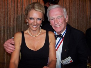 Patty Wagstaff with Gene Cernan during the 4th annual Living Legends of Aviation.