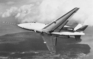 After Raisbeck was asked to redesign the Sabreliner series in the mid-1970s, Bob Hoover did some flight-testing to evaluate the supercritical wing. All production Sabreliner 65 aircraft were equipped with the wings, & many 60 80 models were retrofitted.