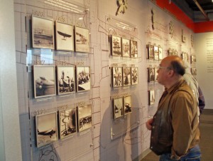A wall of photos at the entrance to Allen’s collection depicts technology advances in aviation decade by decade.
