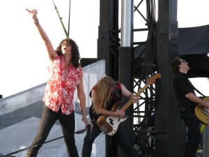 On opening day, a free performance by Foreigner attracted an audience of 10,000 to the stage at AeroShell Square.