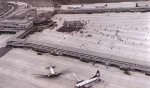 Greater Fort Worth International Airport, originally known as Amon Carter Field (after the then-current Fort Worth mayor), prior to completion,