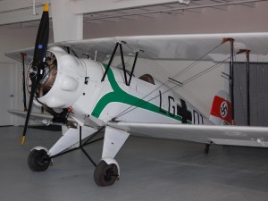 The Bücker Jungmeister trained a large number of Luftwaffe pilots in the early part of WWII. One similar to this came to the U.S. aboard the airship Hindenburg as part of Germany's efforts to show off its advanced aviation capabilities prior to WWII.