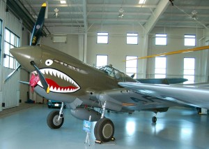 This rare and historic restored Curtiss P-40E had its first test flight in more than 50 years on April 14, 2003, in Auckland, New Zealand. It was an early addition to the museum.