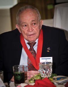Retired Brig. Gen. James Hall, inducted into the Hall of Fame in 1985, was on hand to help honor this year’s inductees.