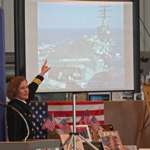 Cmdr. Valerie Overstreet describes landing on a carrier.