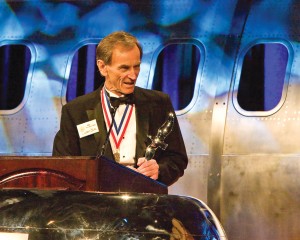 Linden Blue, owner of General Atomics, was recently honored as the 2008 Aviation. General Atomics manufacturers the Predator.